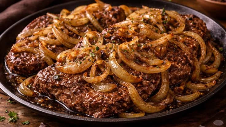 Bife acebolado